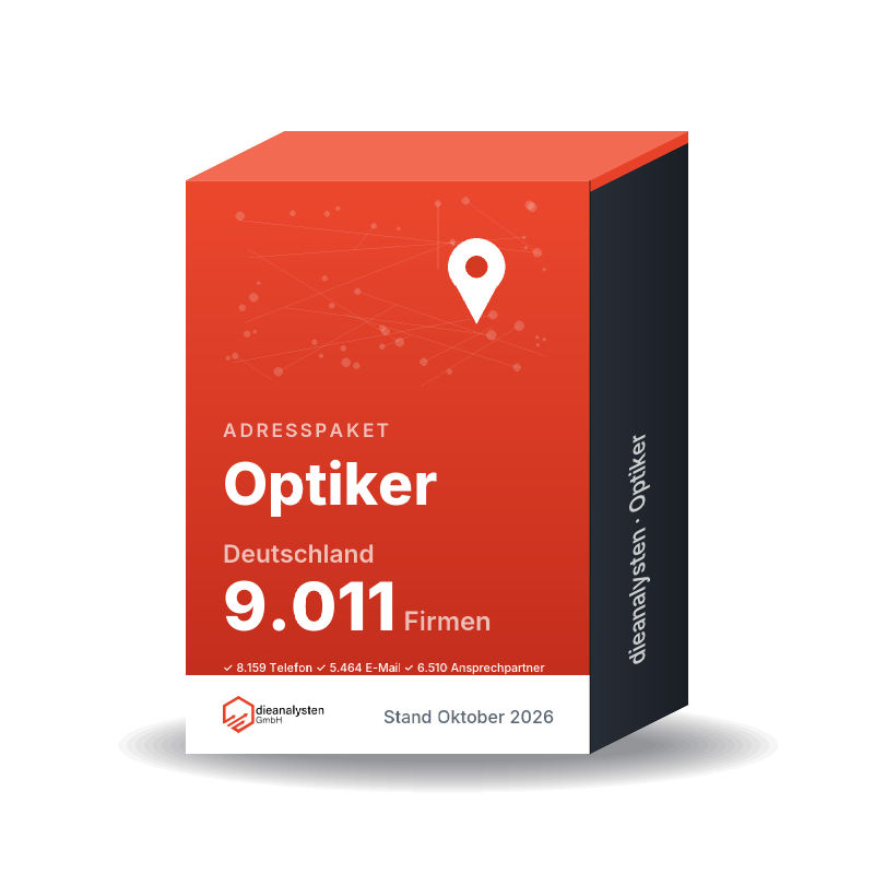 Produktschachtel Adresspaket Optiker
