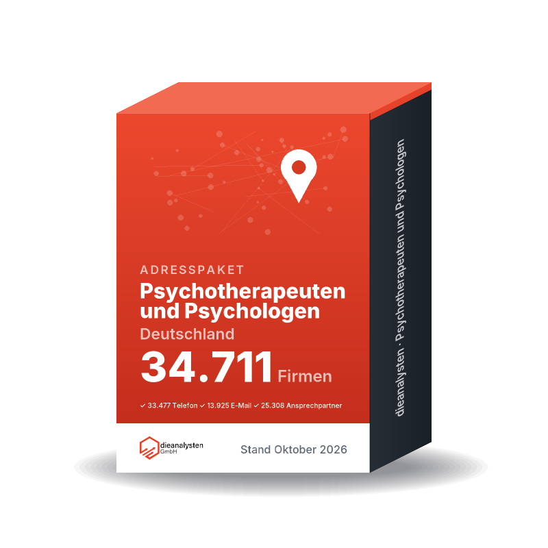 Produktschachtel Adresspaket Psychotherapeuten und Psychologen